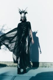 VELVET TIE CHIFFON CAPE - Black United States at Zara
